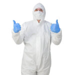 Product image 1 for Комбинезон защитный из ламинированного нетканого материала, пл. 65, белый, XXL