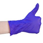 Product image 1 for Перчатки нитриловые медицинские, неопудренные, текстурированные на пальцах, цвет кобальт, Supermax