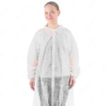Product image 2 for Халат одноразовый "Визитер" на липучках, пл. 30, белый, XL