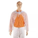 Накидка для посетителя (на кулиске) 110х70 см, пл. 20, голубая